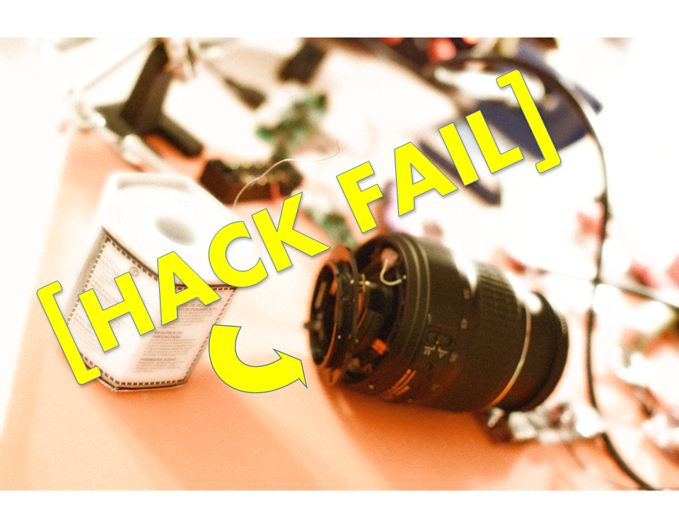 Some hack projects fail. Click to see what happened.